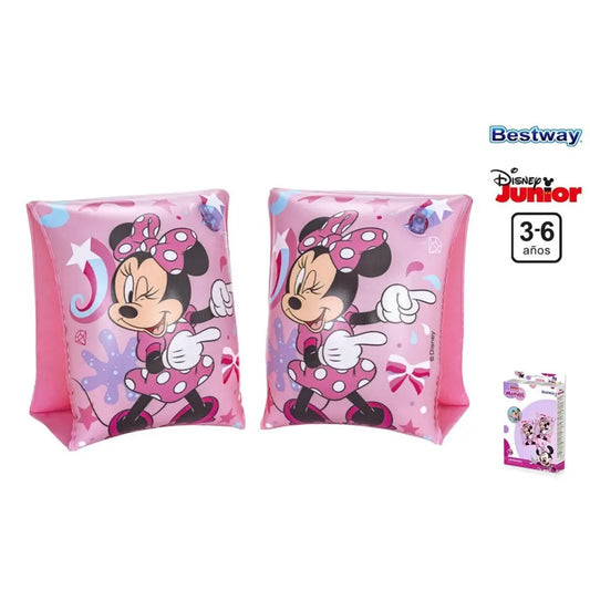 Manguitos brazaletes Minnie Mouse Disney para niños niñas 23x15cm