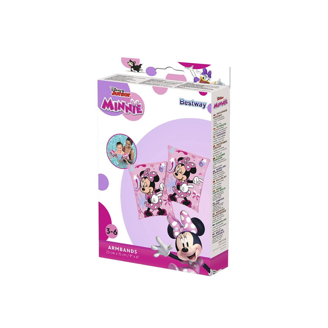 Manguitos brazaletes Minnie Mouse Disney para niños niñas 23x15cm