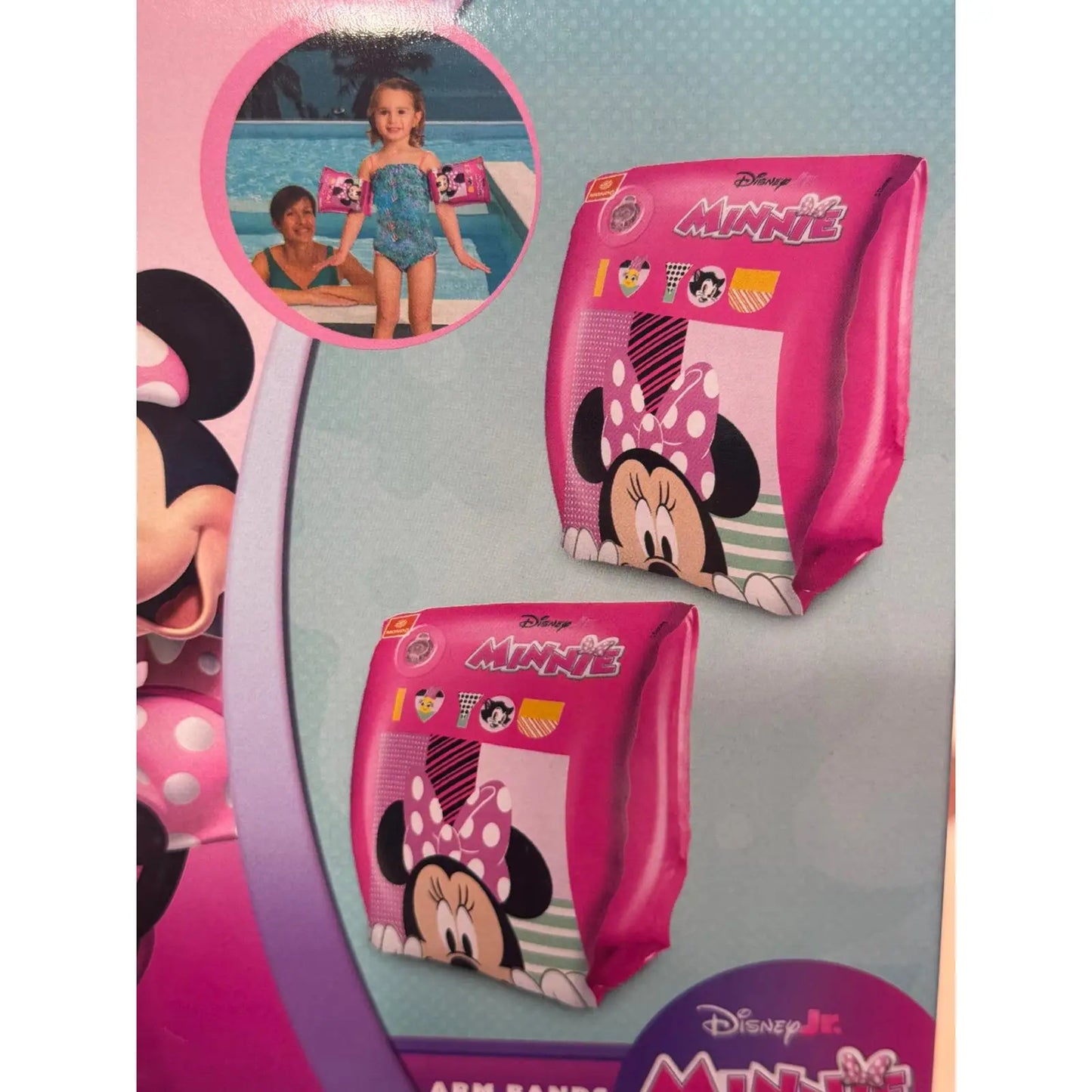 Manguitos brazaletes Minnie Mouse para playa piscina niños niñas 25x15x15cm