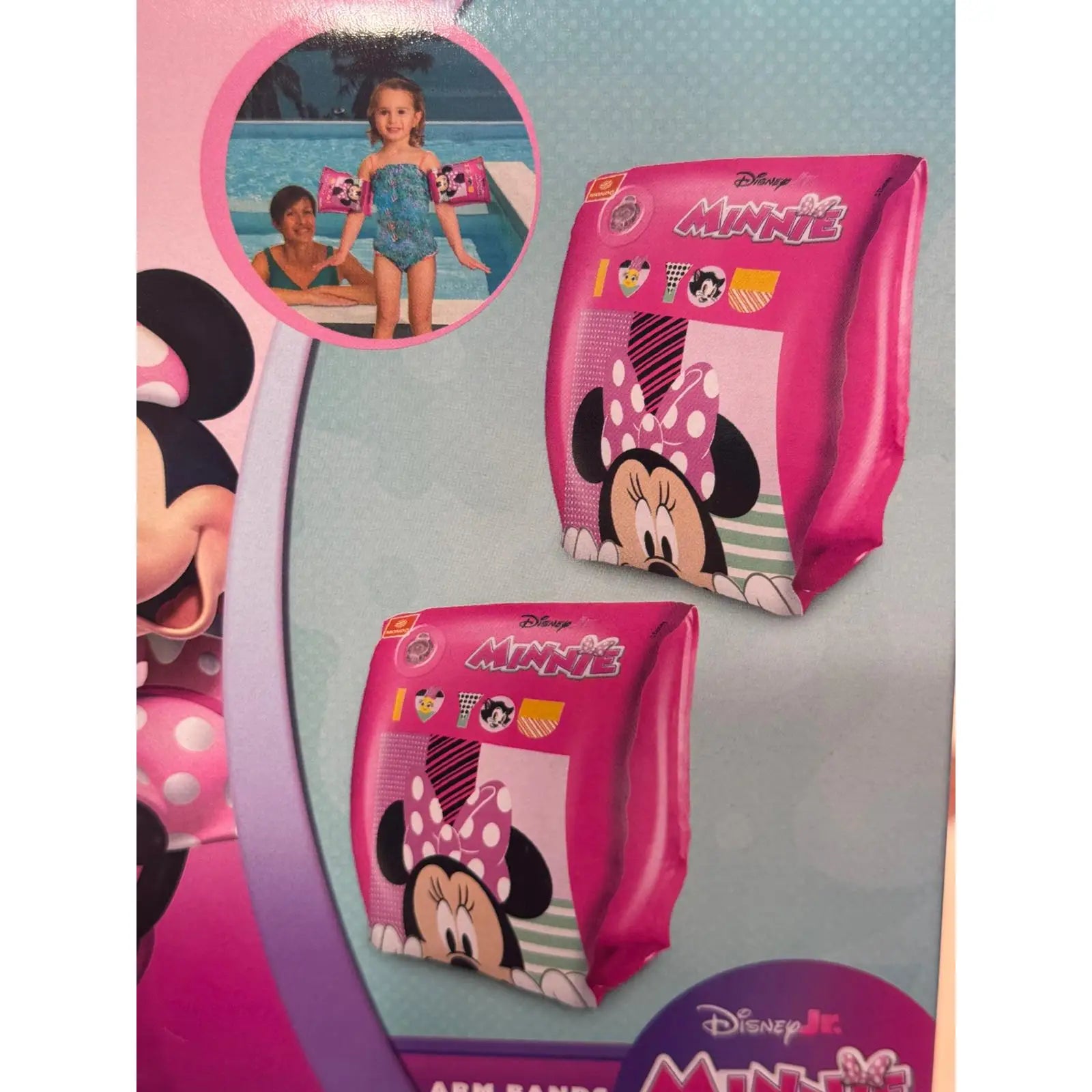 Manguitos brazaletes Minnie Mouse para playa piscina niños niñas 25x15x15cm