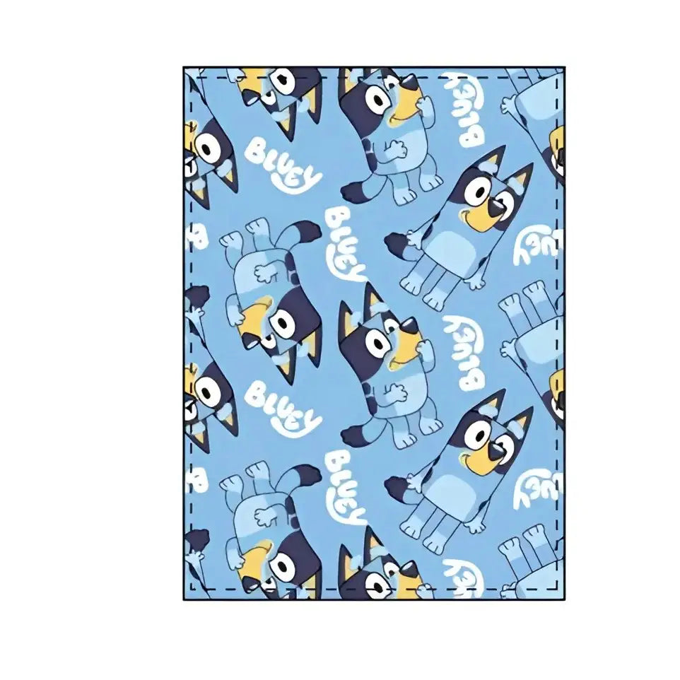 Manta coralina BLUEY 100x140cm