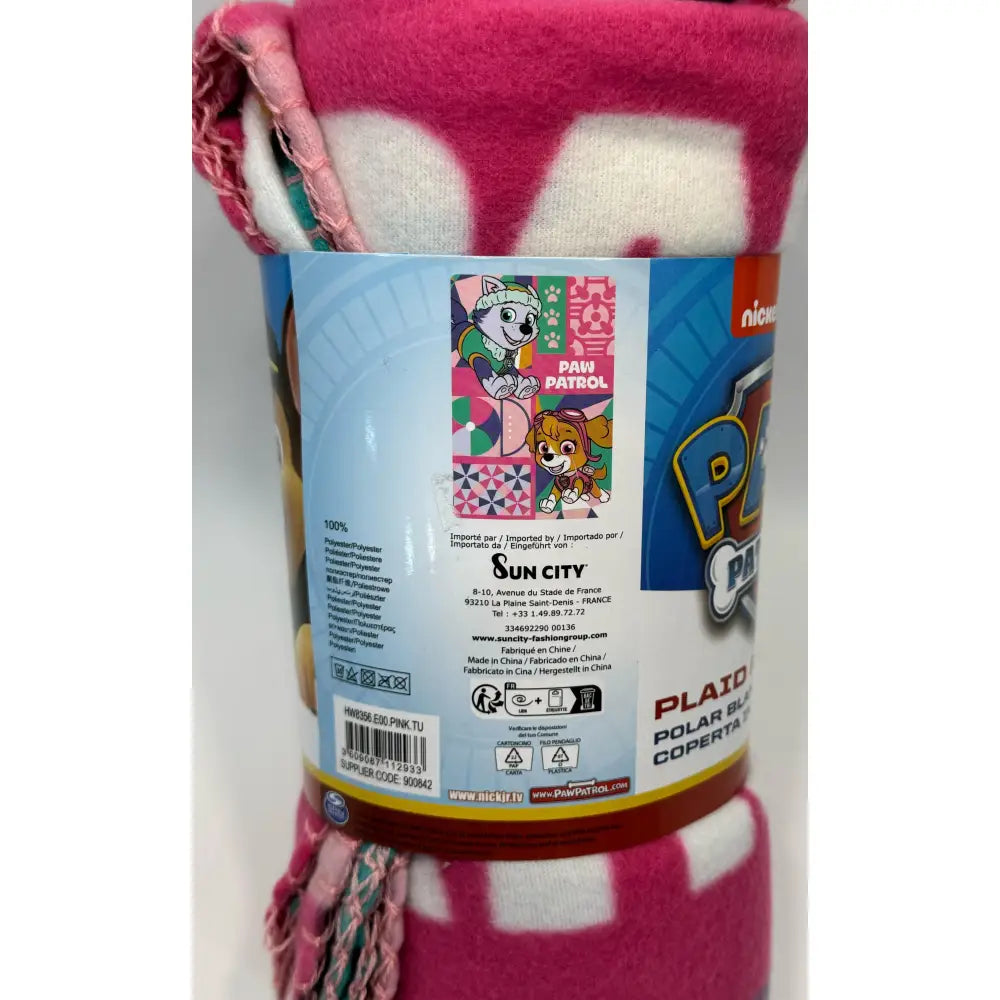 Manta Polar Patrulla Canina Everest y Skye 140x100 cm