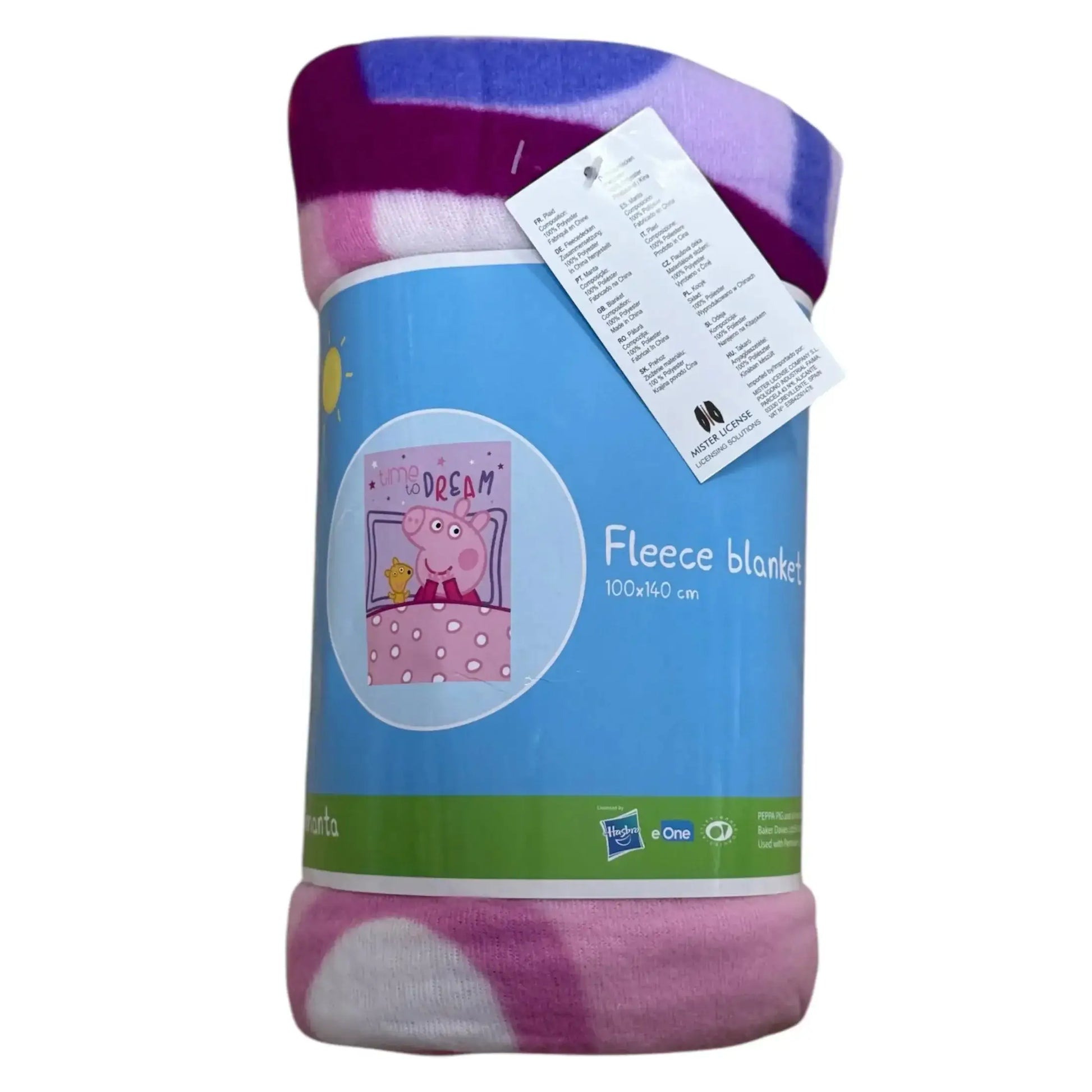 Manta polar PEPPA PIG 100x140cm
