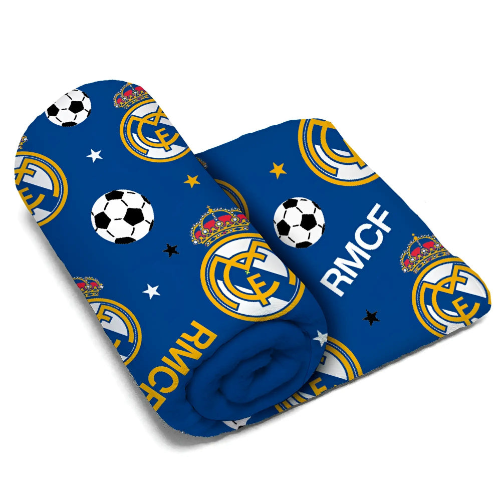 Manta coralina REAL MADRID azul 150x95CM