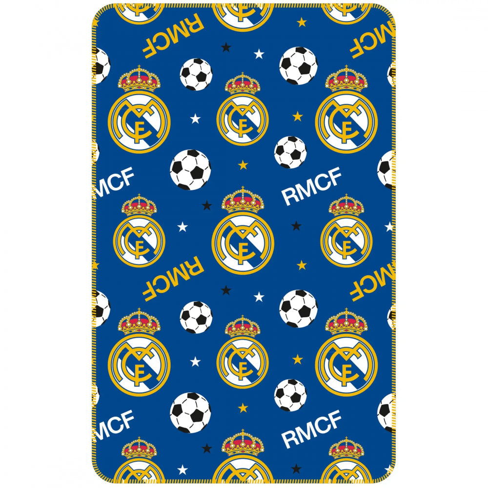 Manta coralina REAL MADRID azul 150x95CM