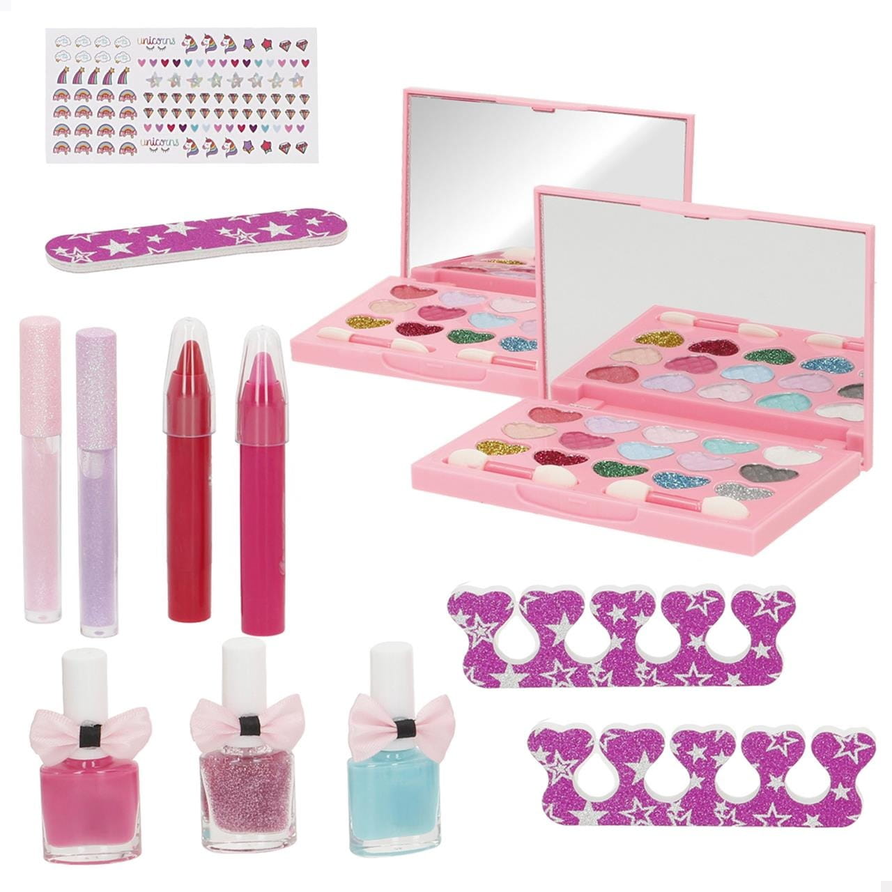 Mega set maquillaje con accesorios de belleza - Juguete