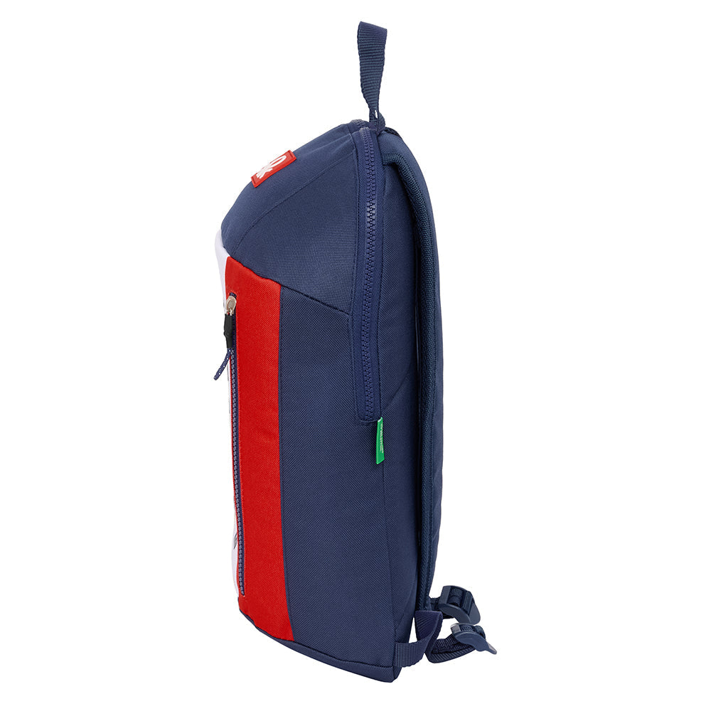 Mini mochila Benetton ’Flag’ con cremallera vertical 22x10x39CM