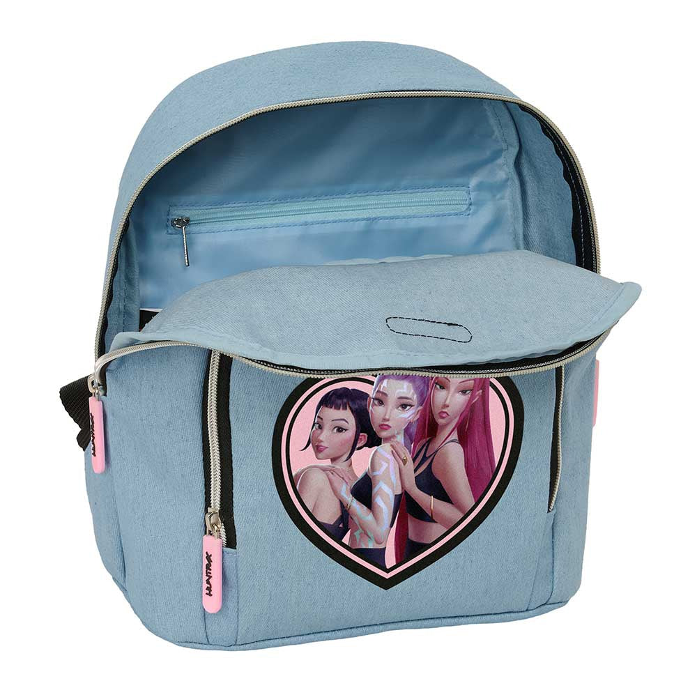 Mini mochila K-POP Demon Hunters - Huntrix azul 25x13x30cm - Mochila