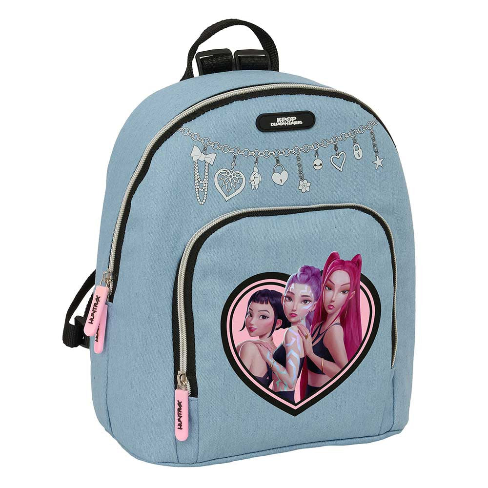 Mini mochila K-POP Demon Hunters - Huntrix azul 25x13x30cm - Mochila
