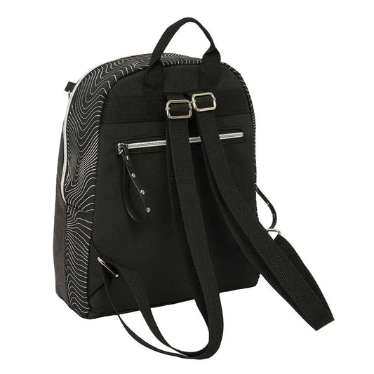 Mini mochila K-POP Demon Hunters - Huntrix ’Energy’ negra 25x13x30cm - Mochila