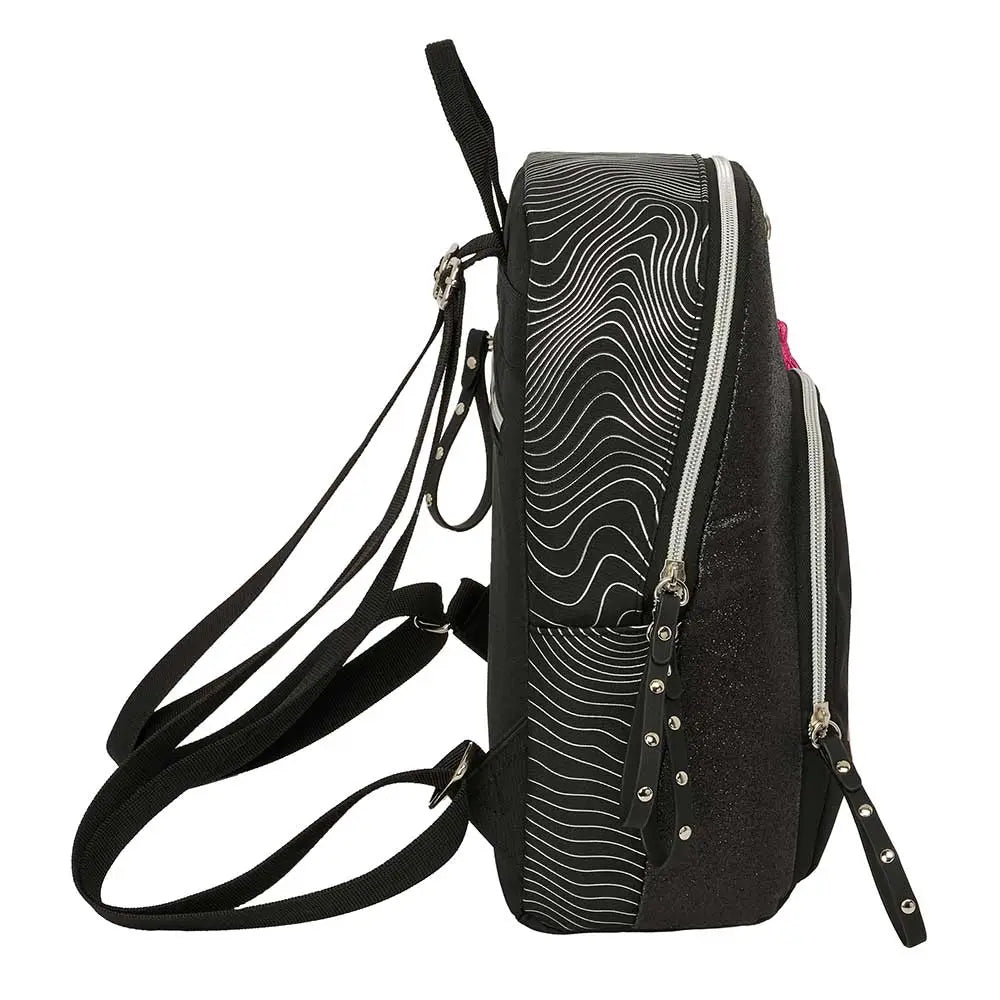 Mini mochila K-POP Demon Hunters - Huntrix ’Energy’ negra 25x13x30cm - Mochila