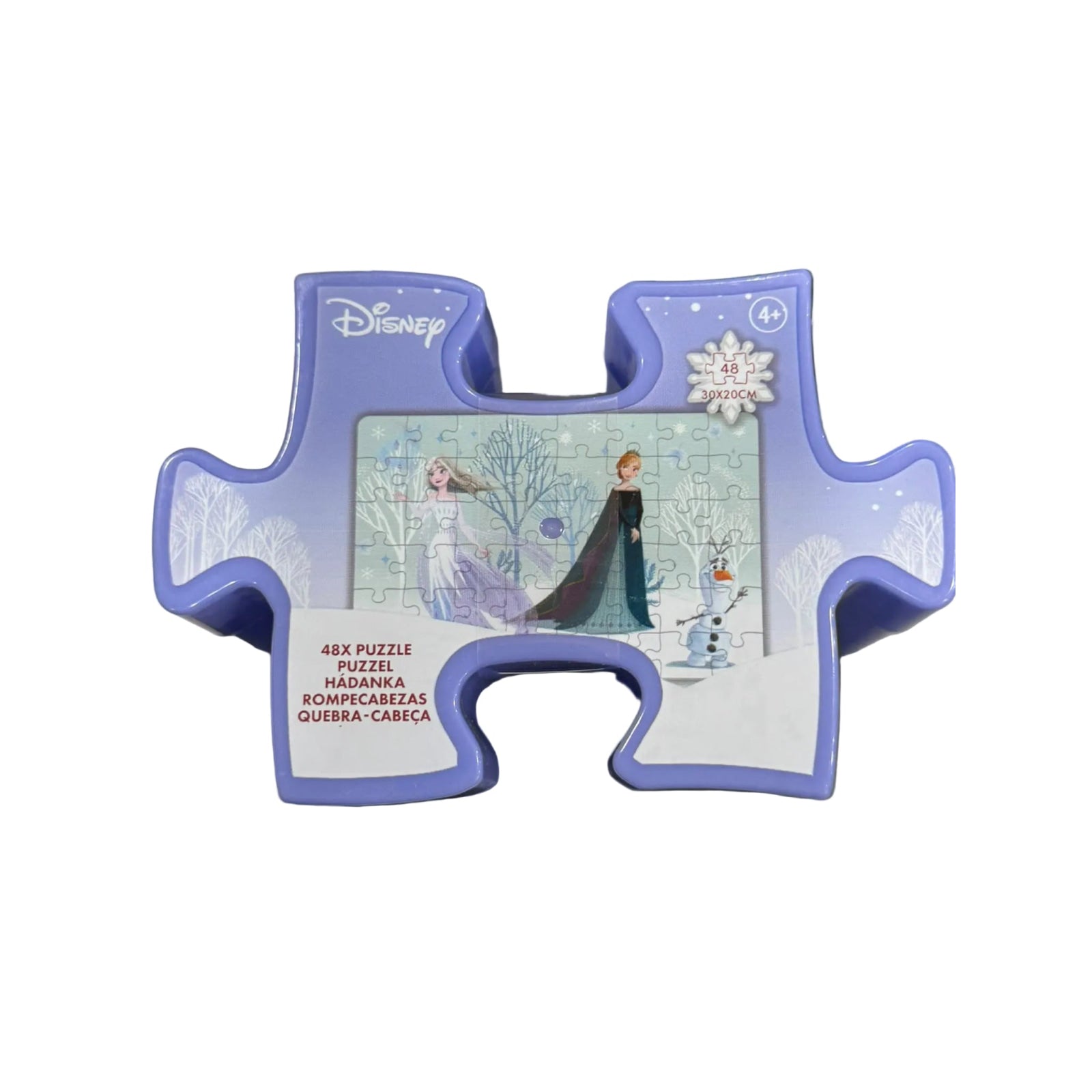 Mini puzzle Frozen Anna y Elsa Disney 48 piezas con tamaño total de 30x20cm