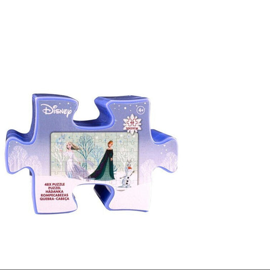 Mini puzzle Frozen Anna y Elsa Disney 48 piezas con tamaño total de 30x20cm