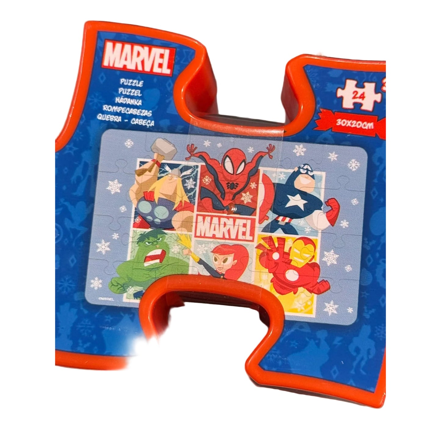 Mini puzzle Marvel Avengers Vengadores 24 piezas con tamaño total de 30x20cm