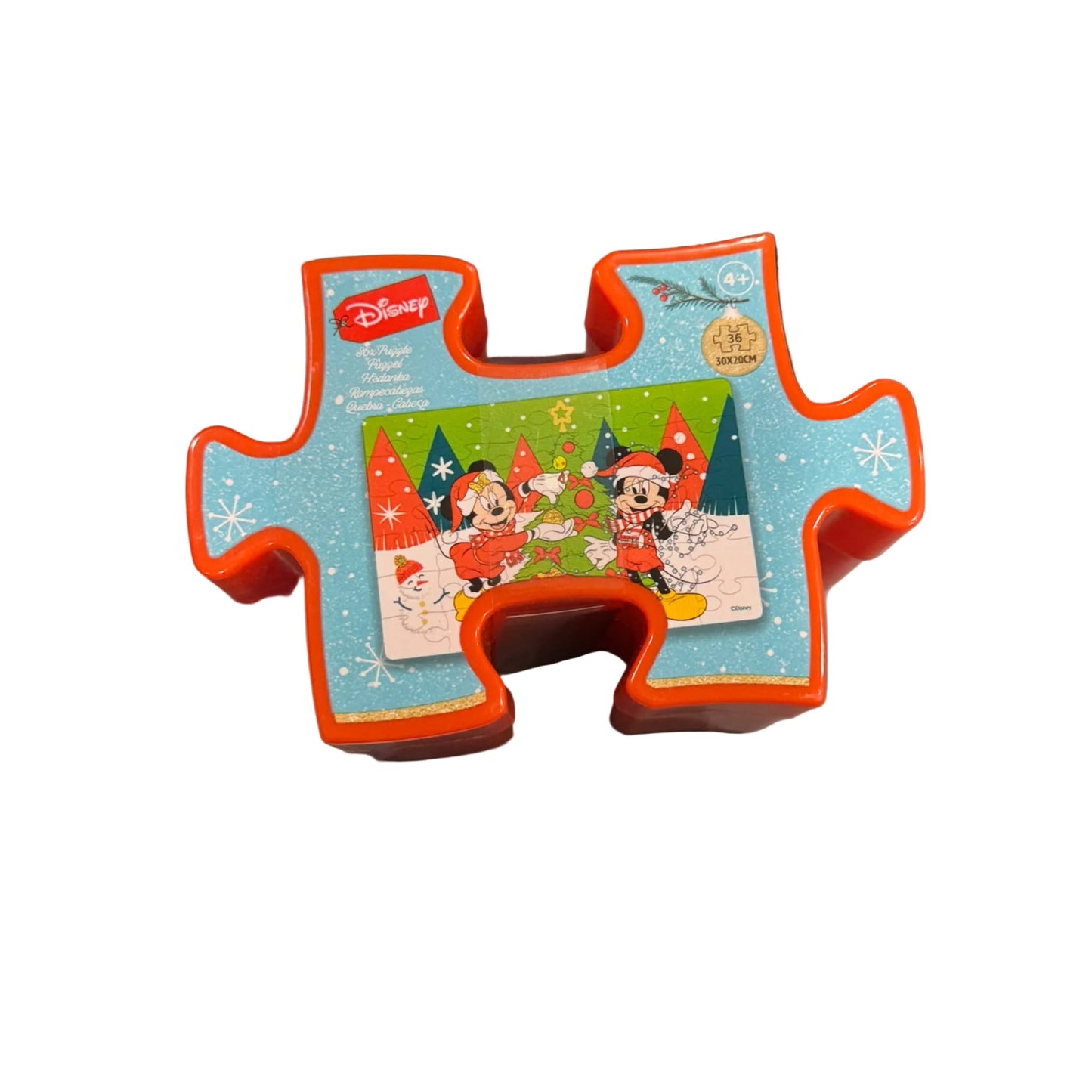 Mini puzzle Mickey y Minnie Mouse Disney 36 piezas con tamaño total de 30x20cm