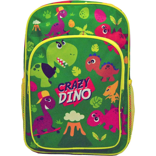 Mochila 36cm Crazy Dino infantil