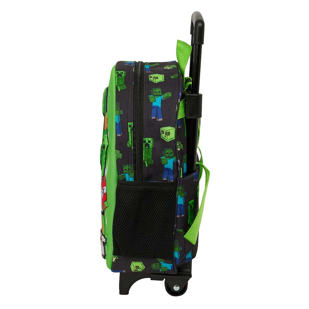 Mochila 3D Minecraft ’Boom’ con carro 27x10x33cm