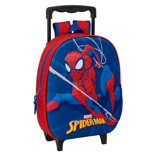 Mochila 3D Spiderman con carro 27x10x33cm