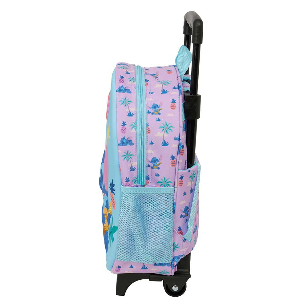 Mochila 3D Stitch ukelele Disney con carro 27x10x33cm