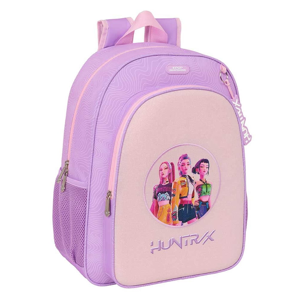 Mochila adaptable a carro K-POP Demon Hunters - Huntrix ’Iconic’ lila 33x14x42cm