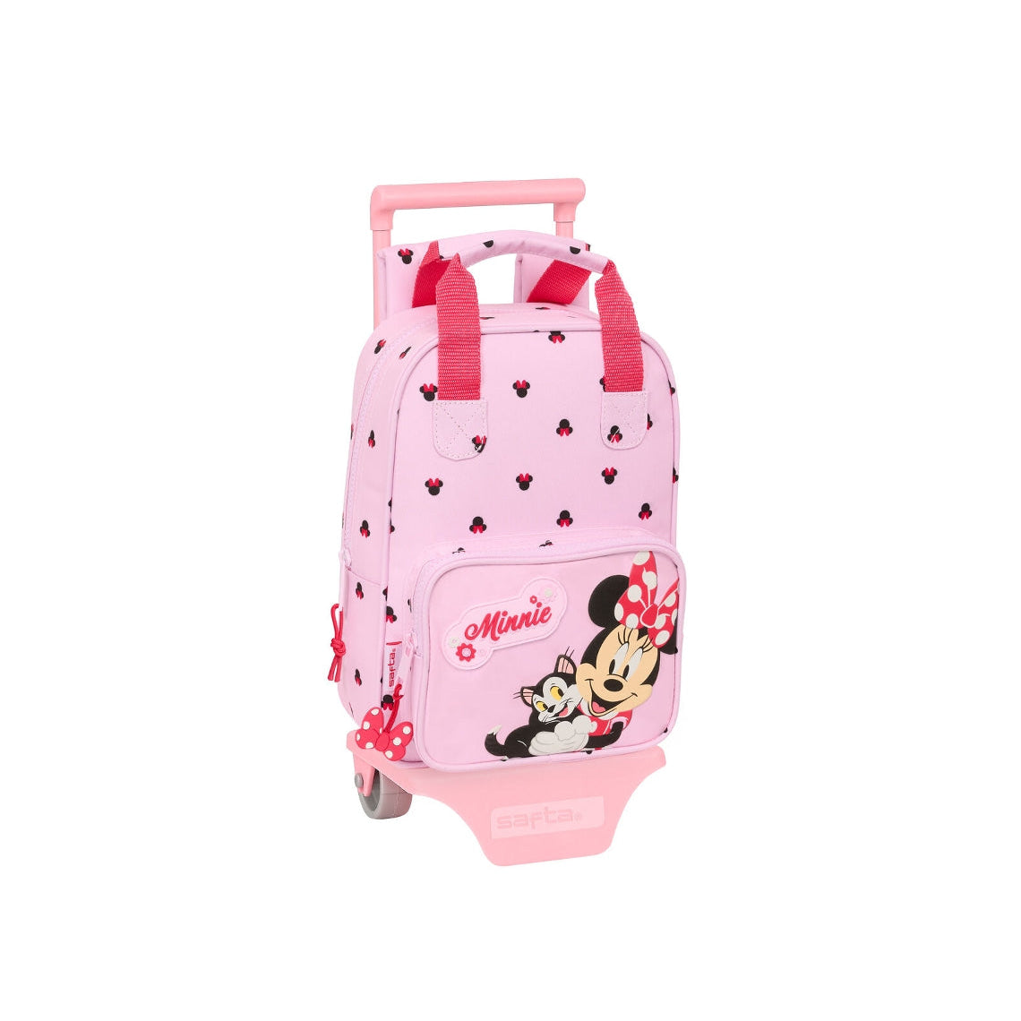Mochila con carro Minnie Mouse ’Naive’ asas 20x28x8cm
