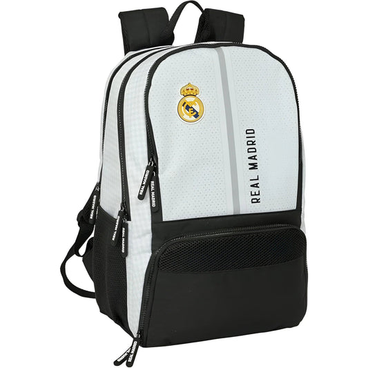 Mochila deporte o pádel REAL MADRID - 32x43x12cm Perfecta para el Cole Viaje