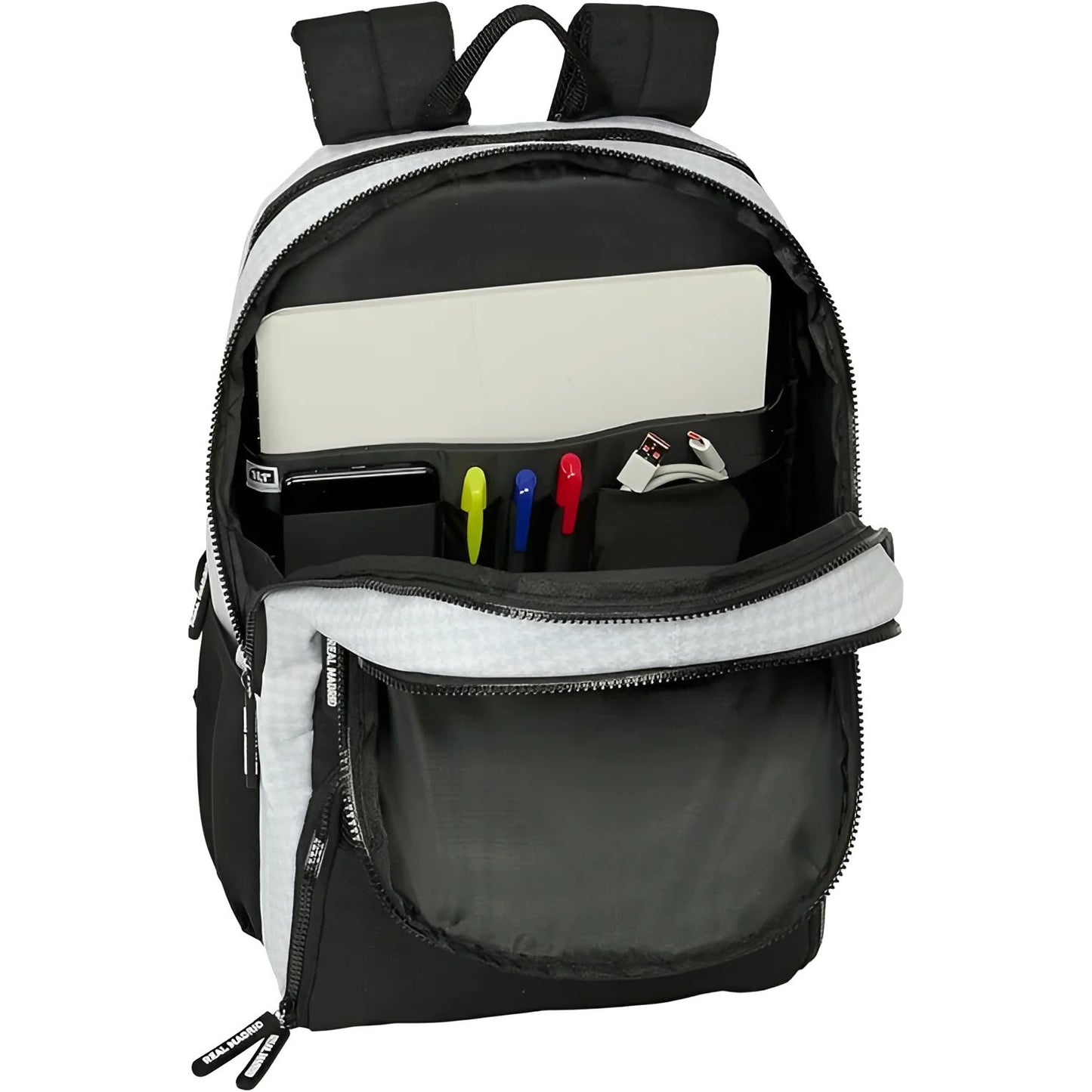 Mochila deporte o pádel REAL MADRID - 32x43x12cm Perfecta para el Cole Viaje