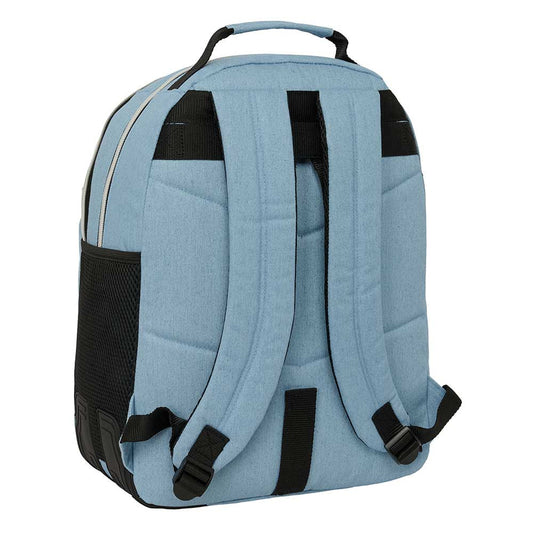 Mochila doble adaptable a carro K-POP Demon Hunters - Huntrix azul 32x15x42cm
