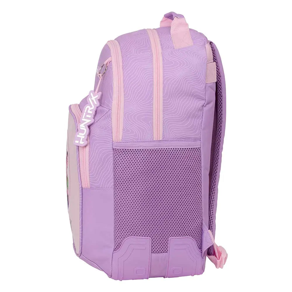 Mochila doble adaptable a carro K-POP Demon Hunters - Huntrix ’Iconic’ lila 32x15x42cm