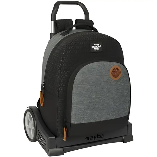 Mochila escolar doble con carro Evolution BLACKFIT8 OLD SCHOOL 32x15x42CM