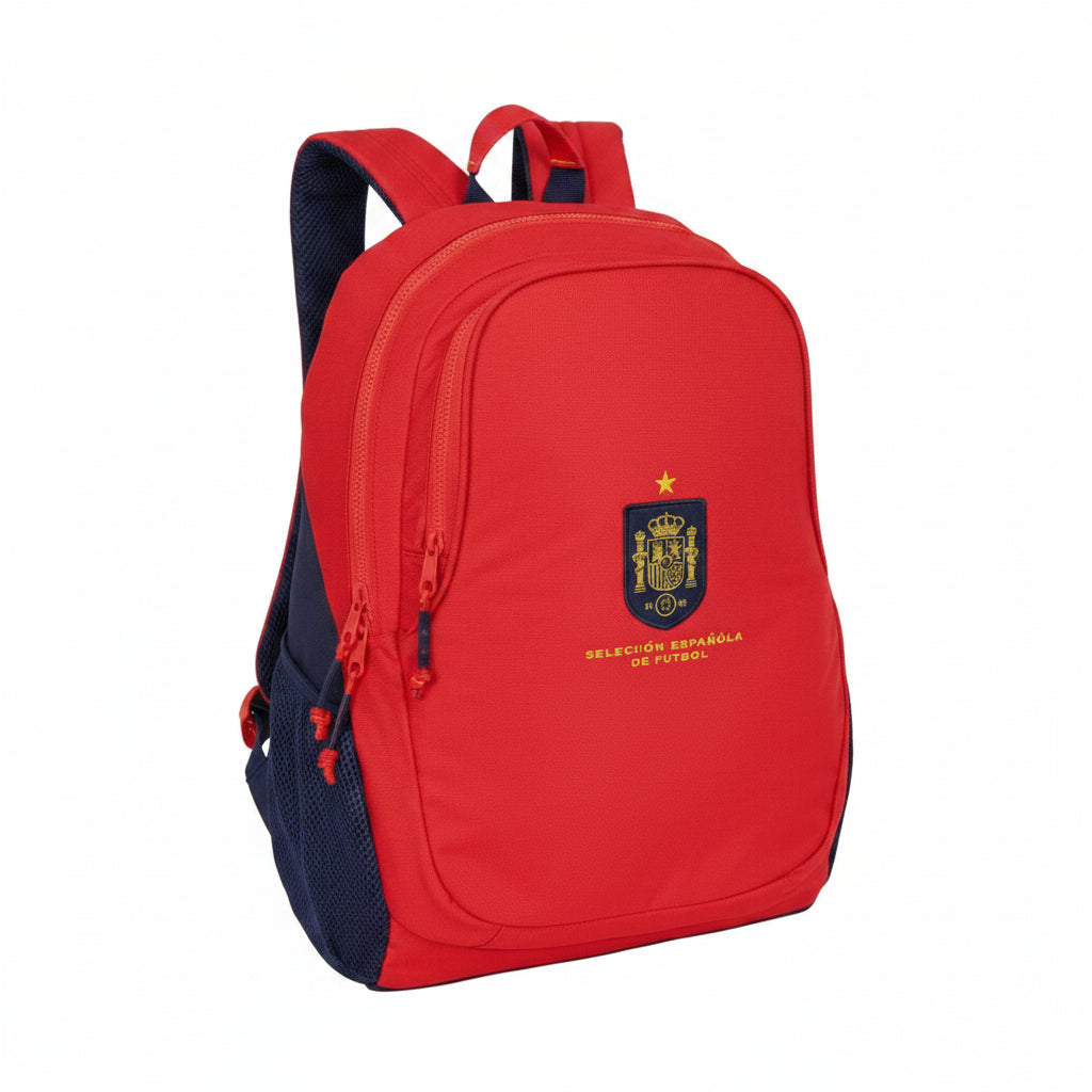 Mochila escolar doble Selección Española adaptable a carro 32x16x44cm