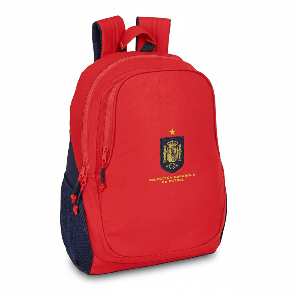 Mochila escolar doble Selección Española adaptable a carro 32x16x44cm