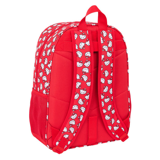 Mochila escolar HELLO KITTY ICONIC adaptable a carro 33x14x42cm - infantil