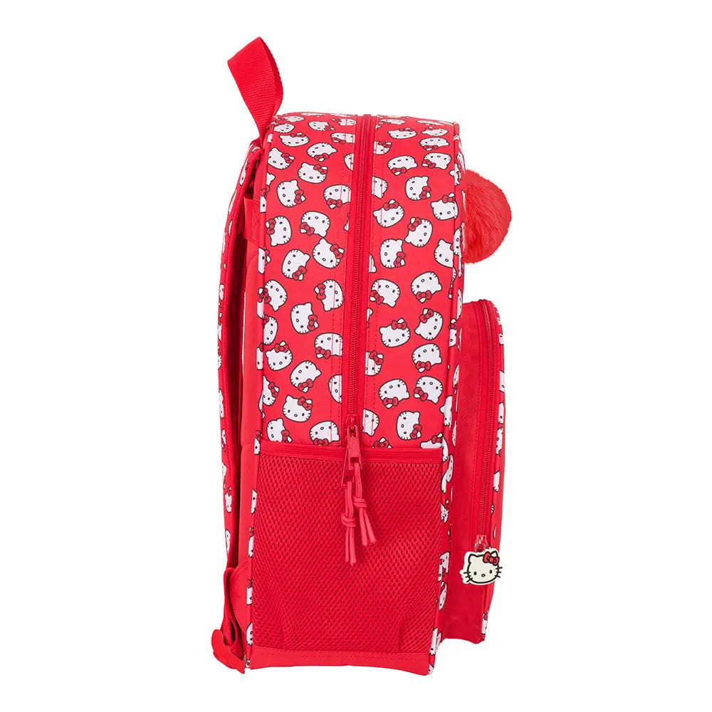 Mochila escolar HELLO KITTY ICONIC adaptable a carro 33x14x42cm - infantil