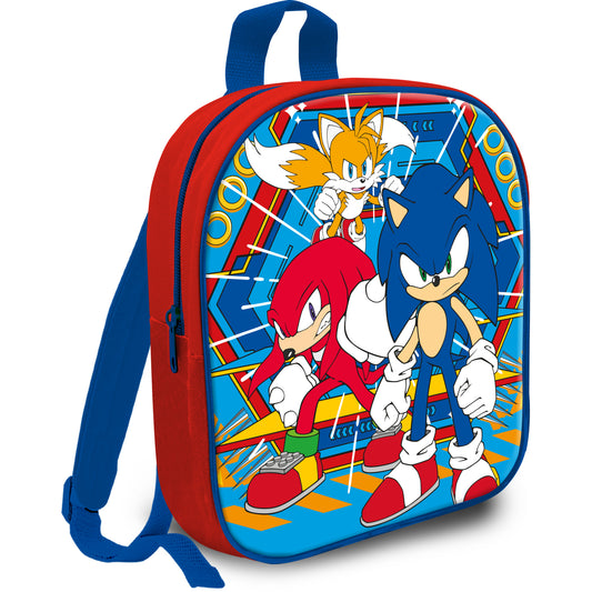 Mochila Escolar Infantil Sonic para Niños – 24x29x9cm