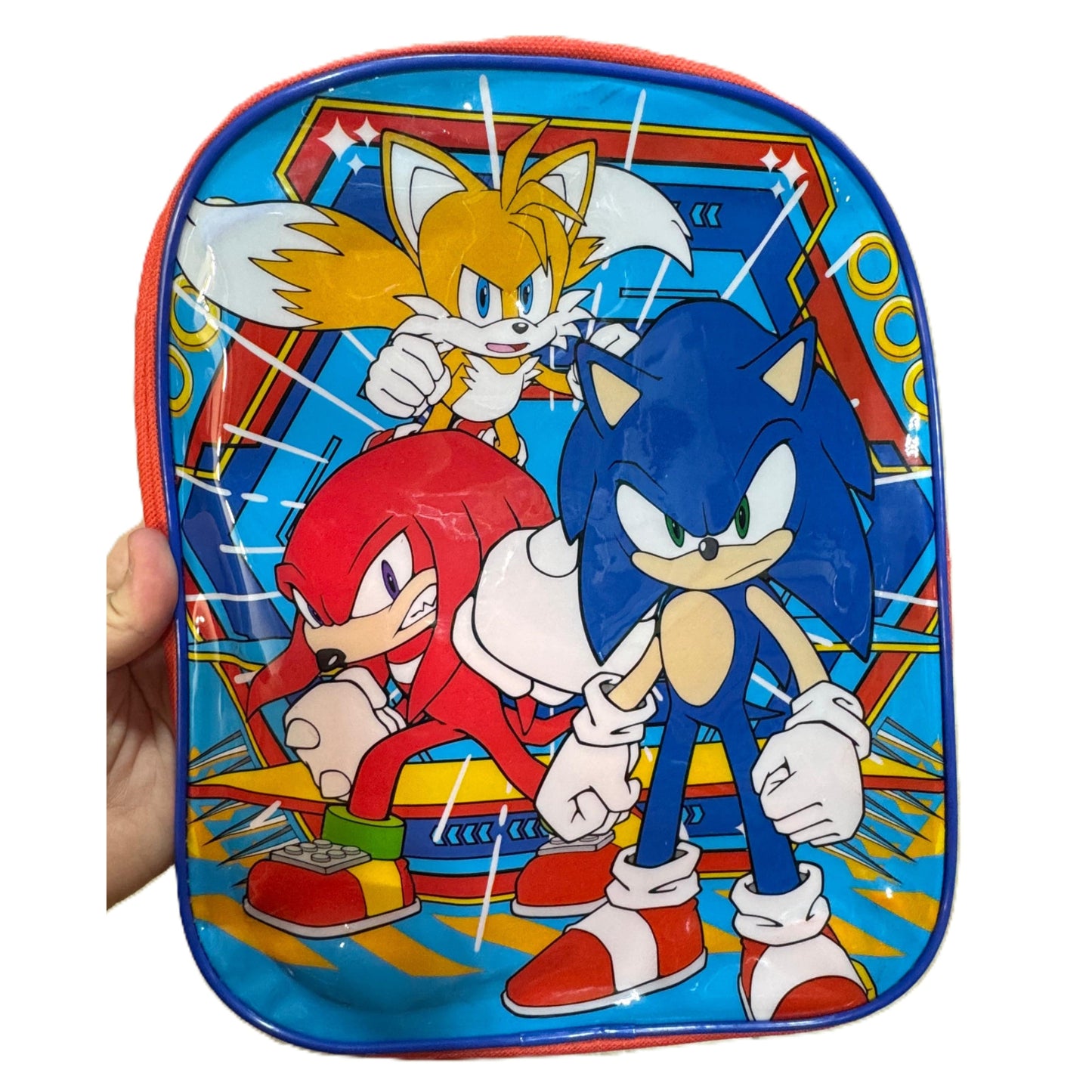 Mochila Escolar Infantil Sonic para Niños – 24x29x9cm