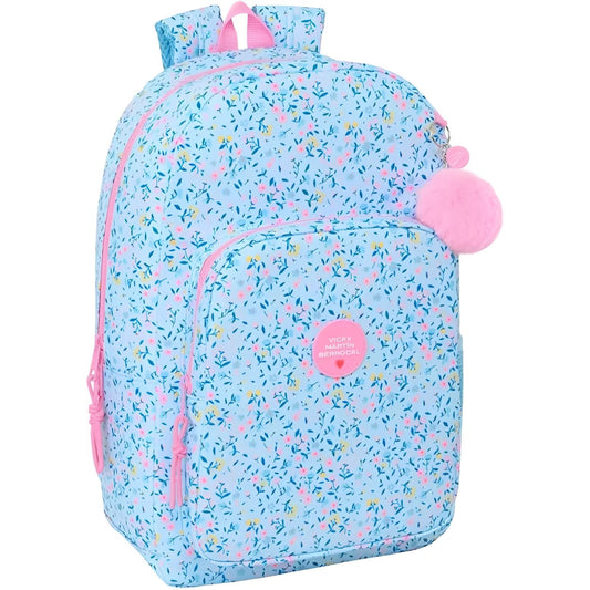 Mochila Escolar VICKY MARTÍN BERROCAL PARAÍSO 37x45x13cm adaptable a Carro