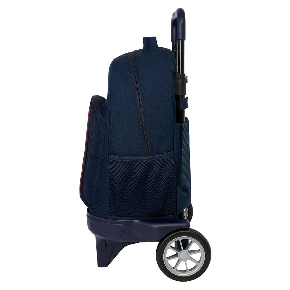 Mochila del FC Barcelona con ruedas compact extraíble equipación 26/27 33x22x45cm