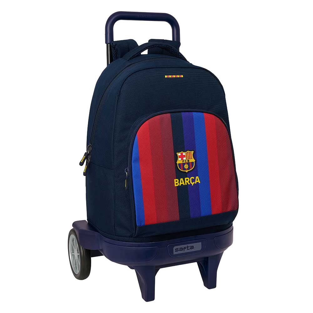 Mochila del FC Barcelona con ruedas compact extraíble equipación 26/27 33x22x45cm