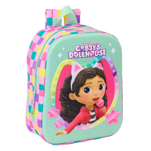 Mochila guardería 3D Gabby´s Dollhouse 22x10x27cm
