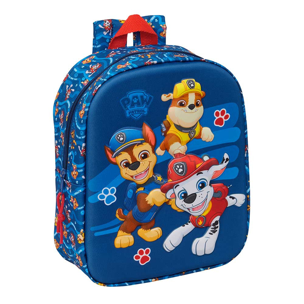 Mochila guardería 3D Paw Patrol Patrulla canina 22x10x27cm
