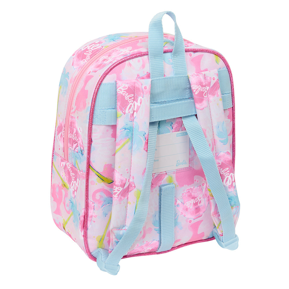 Mochila guardería Barbie ’Painterly’ adaptable a carro 22x10x27cm