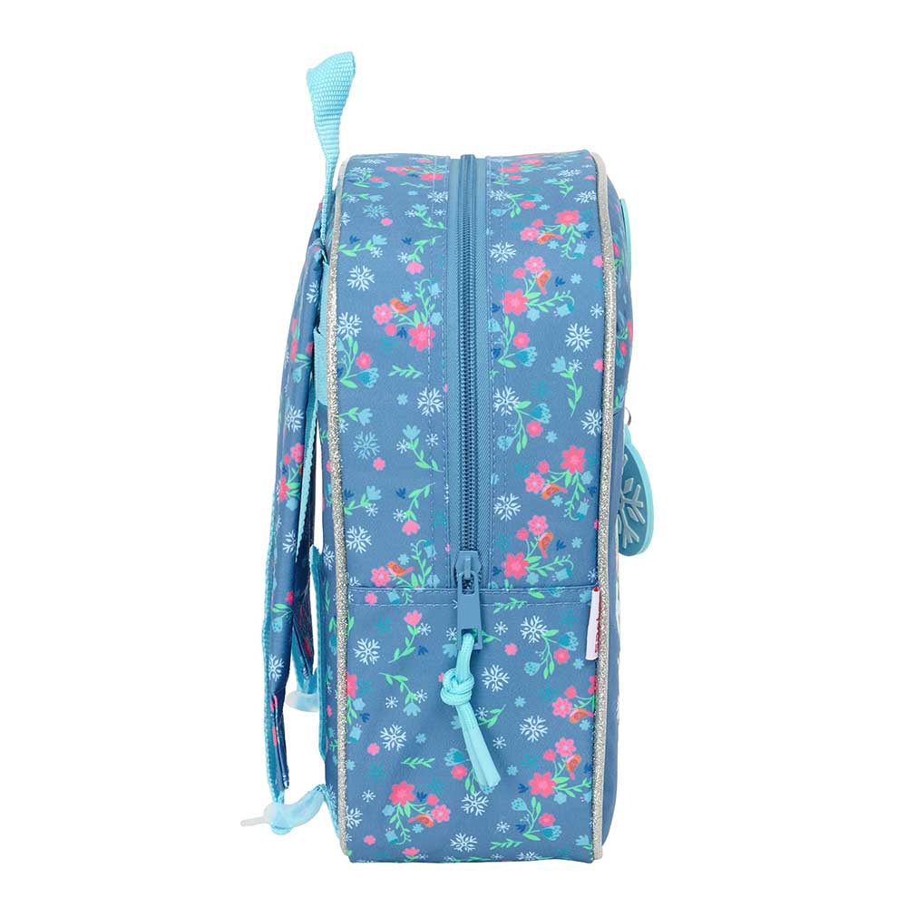 Mochila guardería Frozen Anna y Elsa Disney 22x10x27cm adaptable a carro
