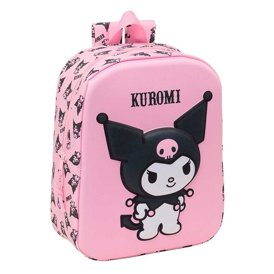 Mochila guardería Kuromi Sanrio 3D 22x10x27cm