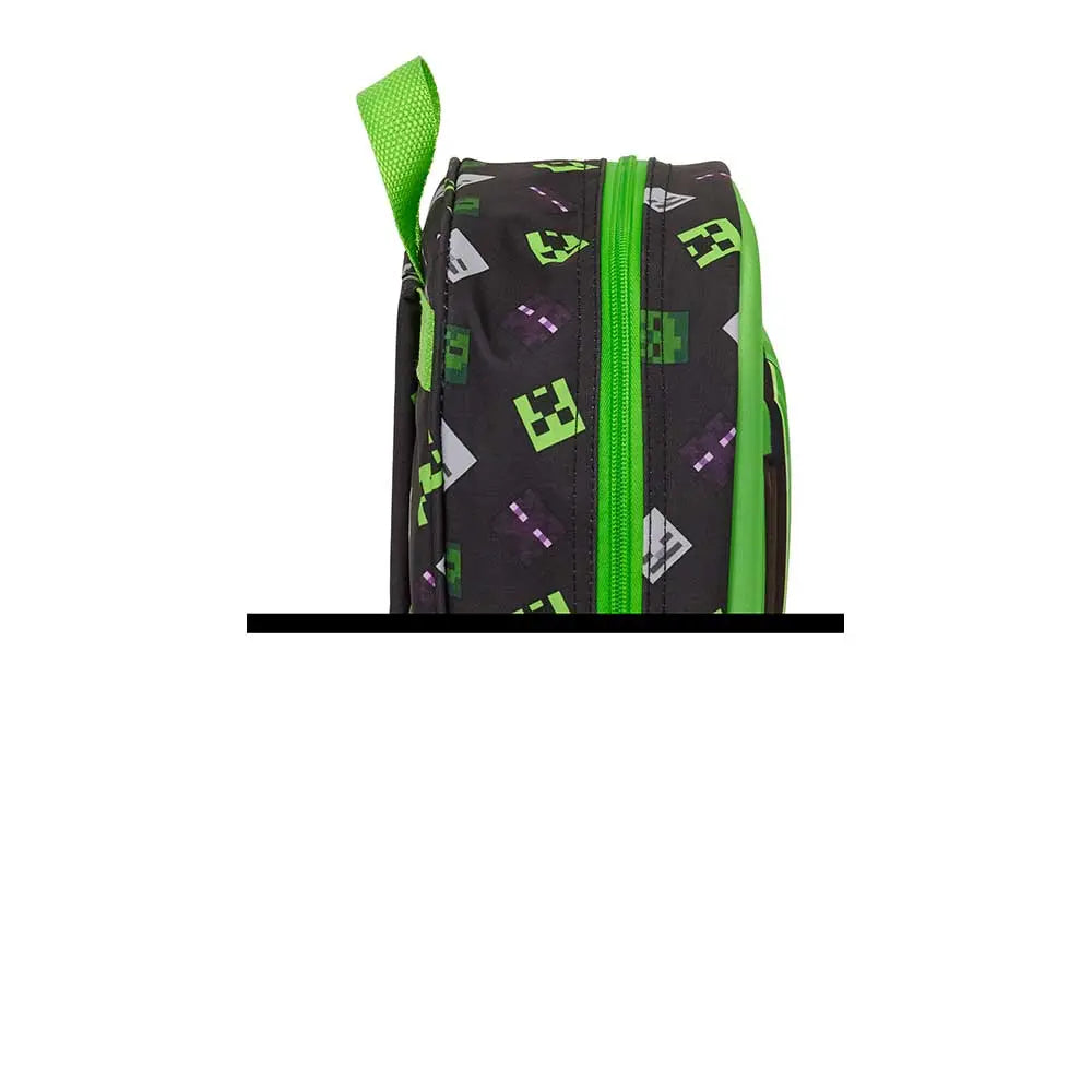 Mochila guardería Minecraft verde 3D 22x10x27cm