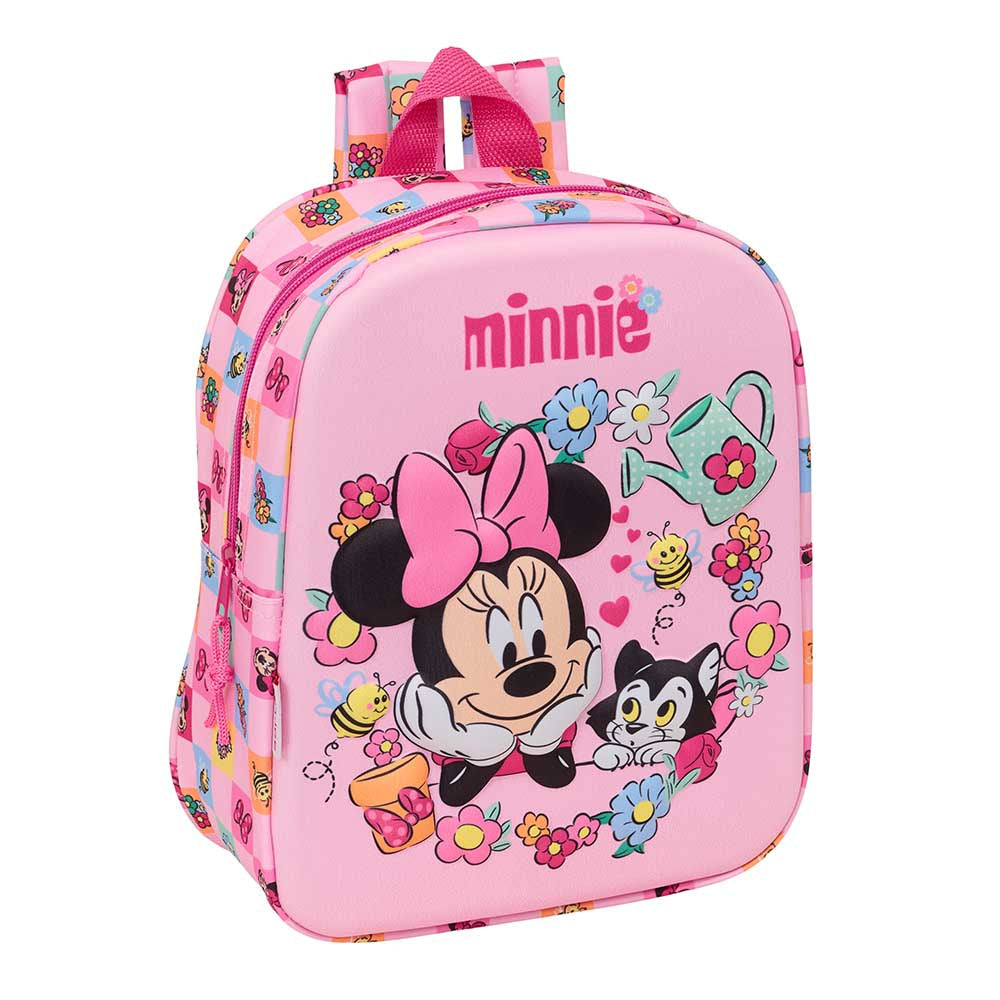 Mochila guardería Minnie Mouse Disney 3D 22x10x27cm