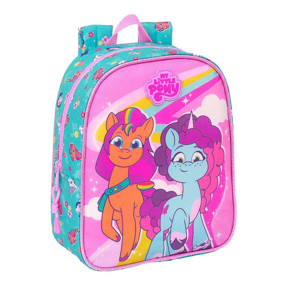 Mochila guardería My Little Pony ’Magic’ adaptable a carro 22x10x27cm