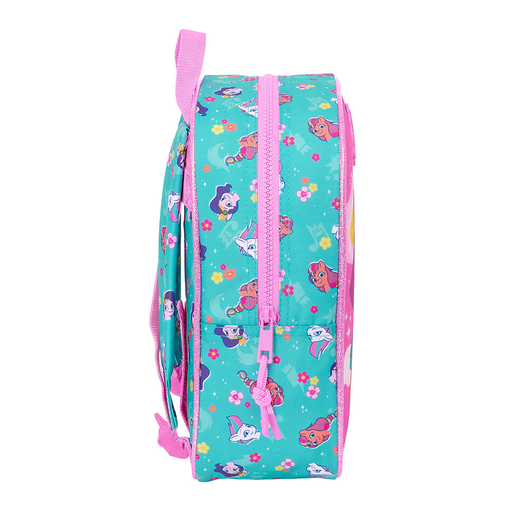 Mochila guardería My Little Pony ’Magic’ adaptable a carro 22x10x27cm