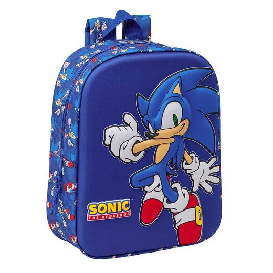 Mochila guardería Sonic The Hedgehog 22x10x27cm