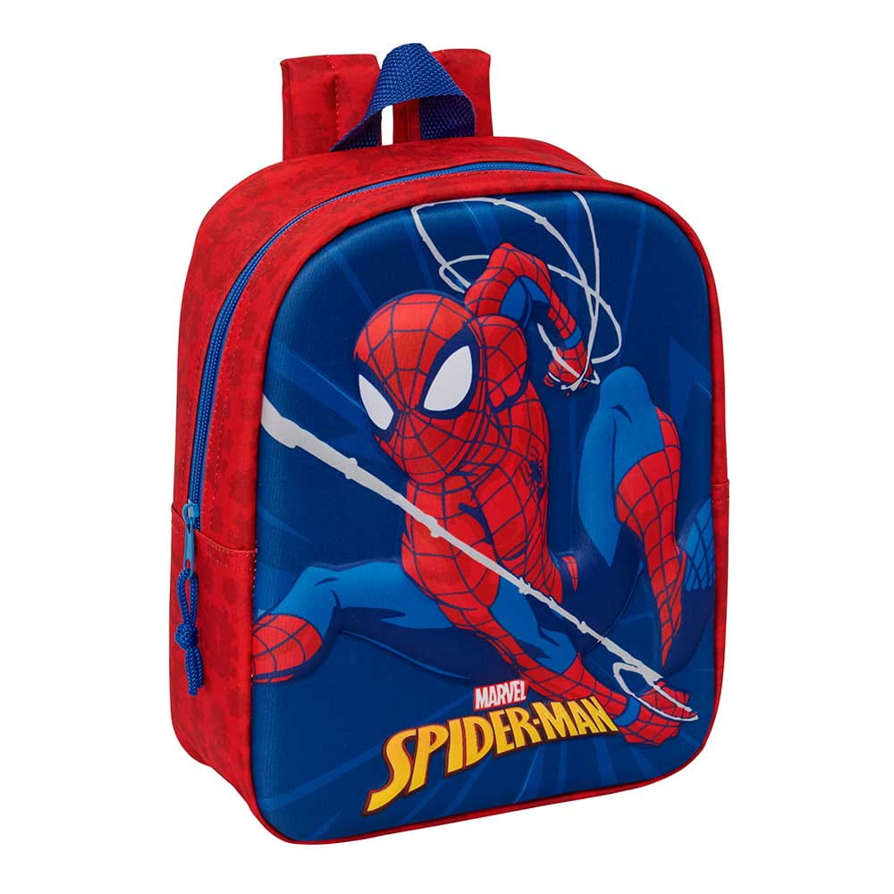Mochila guardería Spiderman 3D 22x10x27cm